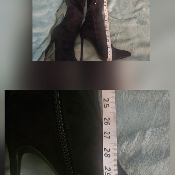 Liliana Midnight Black Over-the-Knee Boots - Picture 4 of 7